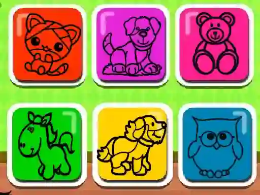 Spel Easy Kids Coloring Game online