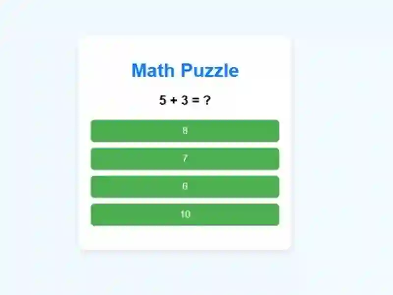 Spel Math Puzzle online