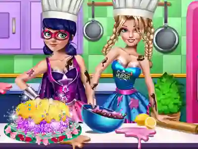 Spel SuperHero Cooking Contest online
