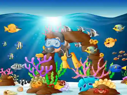 Spel Water Dive 2D: Underwater Survival online