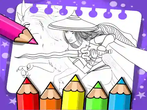 Spel Raya And The Last Dragon Coloring Book online