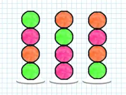 Spel Ball Sort Paper Note online