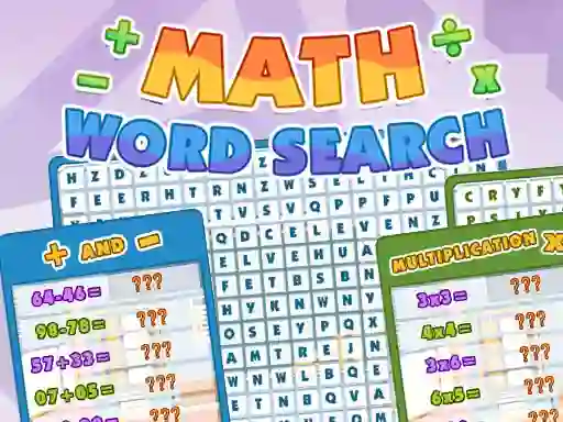 Spel Math Word Search online