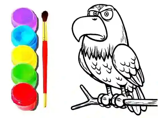 Spel Eagle Coloring Book online
