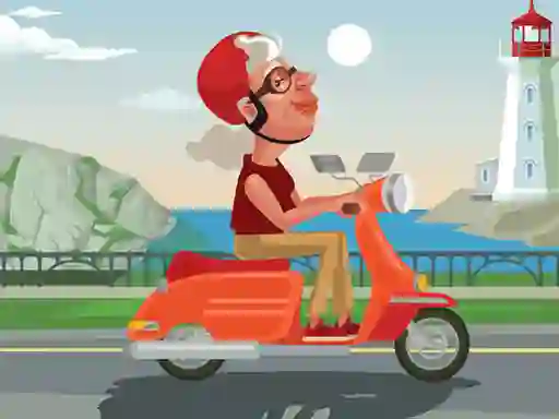 Spel City Scooter Ride Coloring online