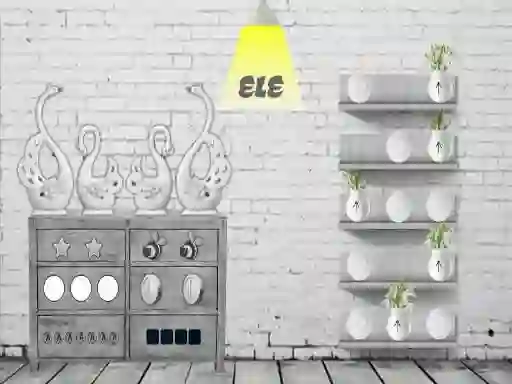 Spel Black and white House Escape online