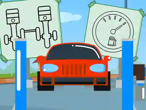 Spel Car Parts Coloring Book online