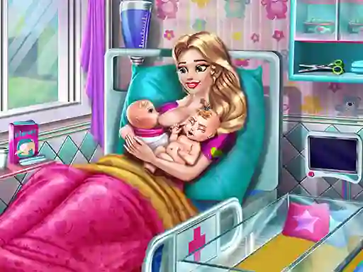 Spel Mommy Twins Birth online