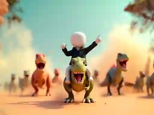 Spel Stickman: Dinosaur arena online