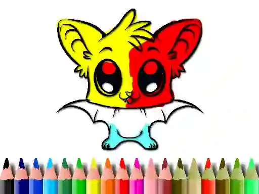 Spel Cute Bat Coloring Book online