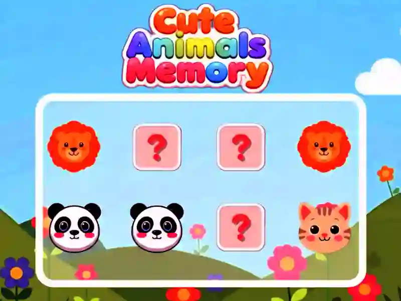 Spel Cute Animals Memory online
