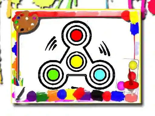 Spel Fidget Spinner Coloring Book online