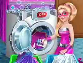 Spel Superdoll Washing Capes online