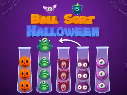 Spel Ball Sort Halloween online
