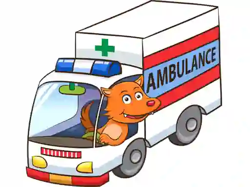 Spel Cartoon Ambulance Puzzle online