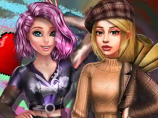 Spel 2022 Dark Academia to Egirl Dress up online