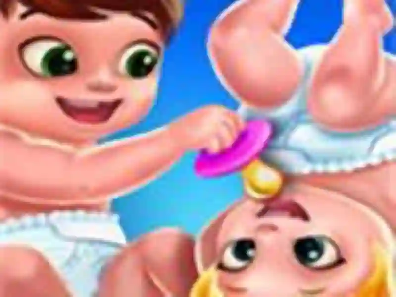 Spel Baby Twins Caring Day online