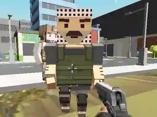 Spel Block Pixel Cop: Gun Craft In Robbers World online