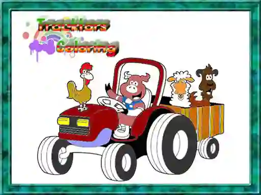 Spel Tractor Coloring Pages online