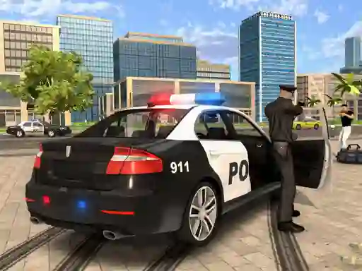 Spel Cartoon Police Car online