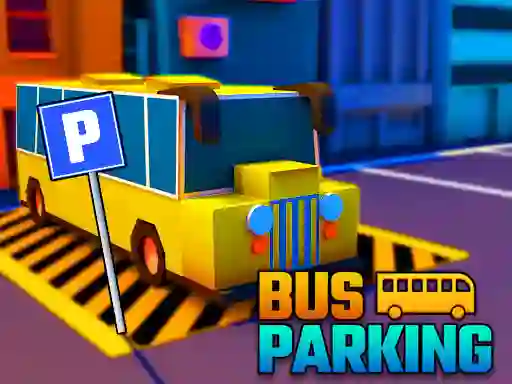 Spel Bus Parking City 3d online