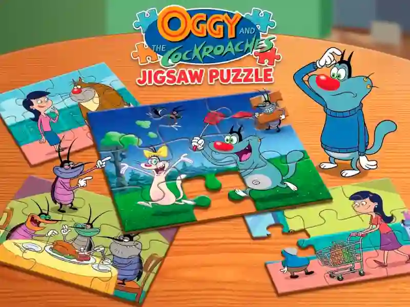 Spel Oggy and the Cockroaches Jigsaw Puzzle online