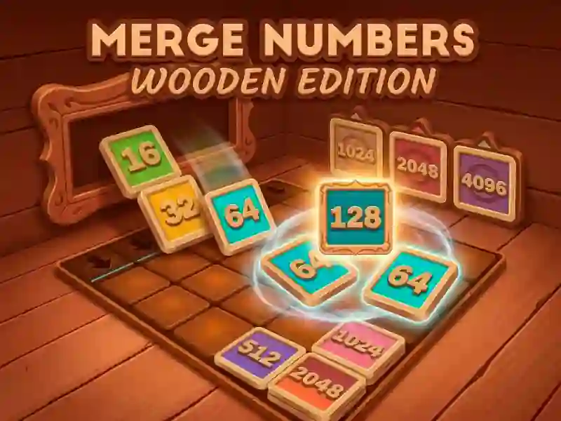 Spel Merge Numbers Wooden Edition online