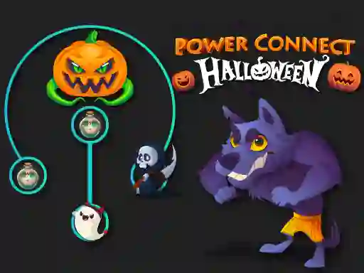 Spel Power Connect Halloween online