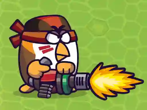 Spel Chicken Wars Merge Guns online