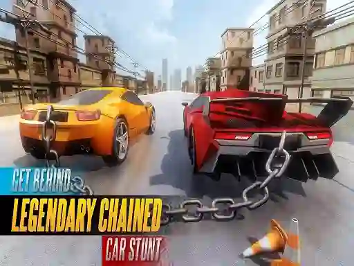 Spel Chained Car Stunts Race Mega Ramp online