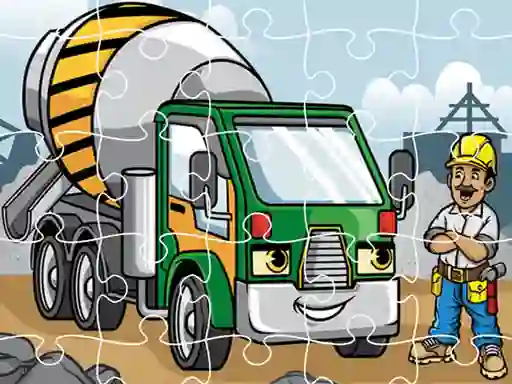 Spel Construction Trucks Jigsaw online