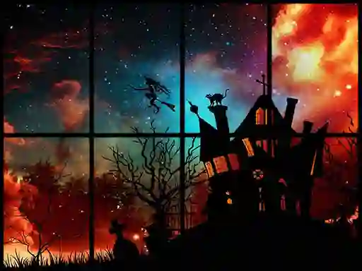 Spel Sliding Halloween Party online