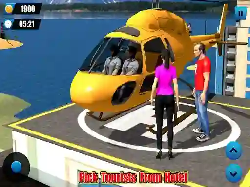 Spel Helicopter Taxi Tourist Transport online