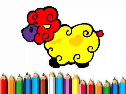 Spel Baby Sheep Coloring online