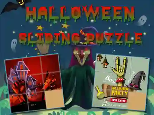 Spel Halloween Sliding Puzzle online