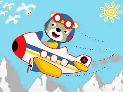 Spel Friendly Airplanes For Kids Coloring online
