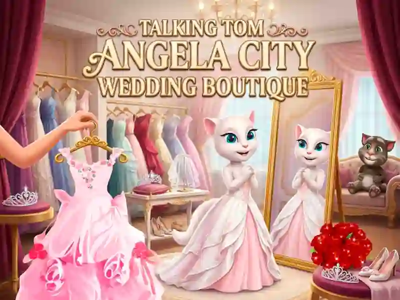 Spel Talking Tom Angela City Wedding Boutique online