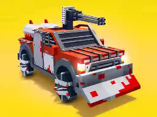 Spel Zombie Derby Blocky Roads online