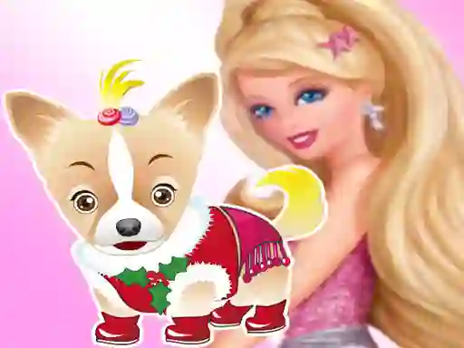 Spel Barbie's Dog Dressup online