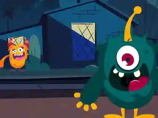 Spel Funny Monsters Jigsaw online