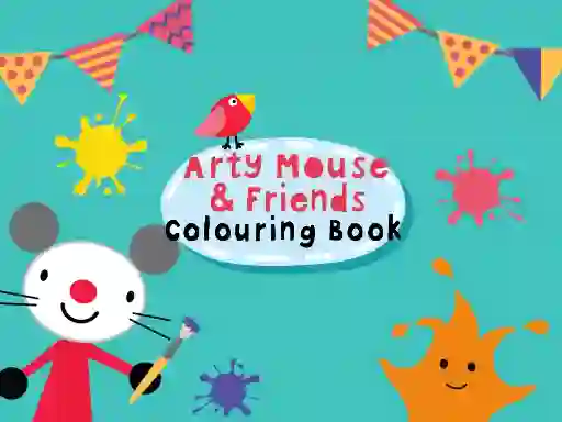 Spel Arty Mouse & Friends Coloring Book online
