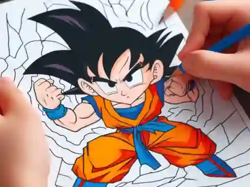 Spel Anime Coloring Book online