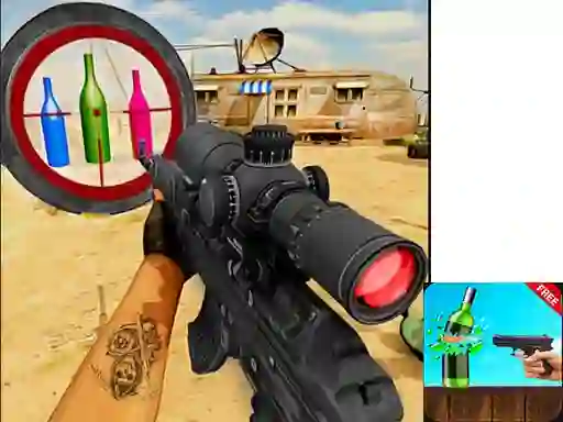 Spel Sniper Bottle Shooting online