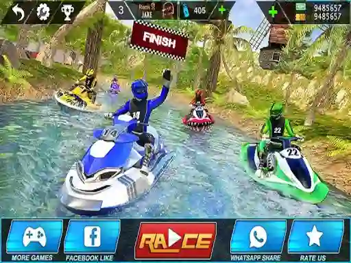 Spel Jet Ski Water Boat Racing online
