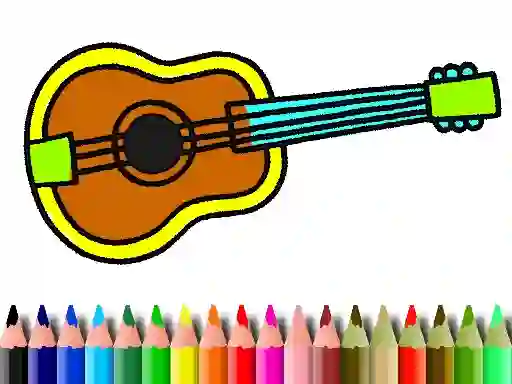 Spel Back To School: Music Instrument Coloring Book online