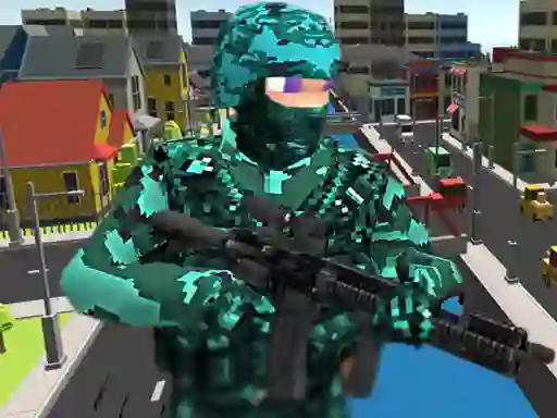 Spel Pixel Combat Multiplayer online