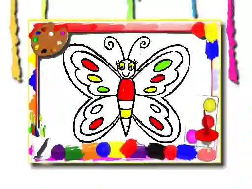 Spel Butterfly Coloring Book online