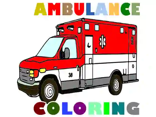 Spel Ambulance Trucks Coloring Pages online