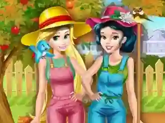 Spel Princesses Working In the Garden online