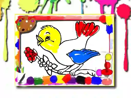 Spel Birds Coloring Book online